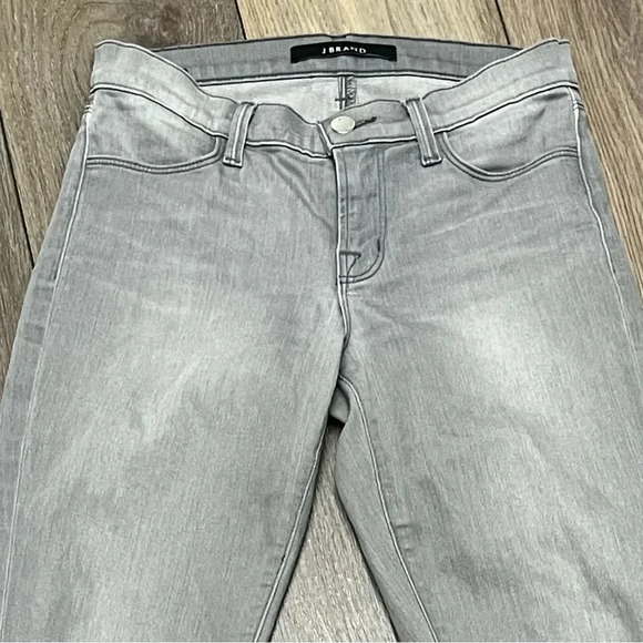 J Brand Infinite The Skinny Jeans Women’s 25 Low Rise Stretch Denim Light Gray - Picture 11 of 12